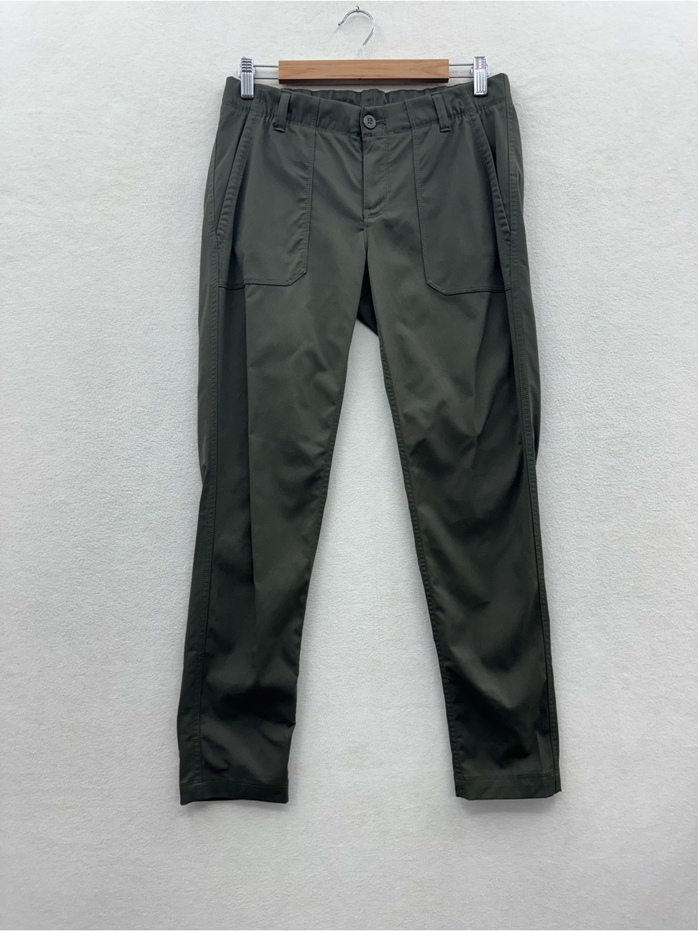 REI Co-op Women's 8 Petite Savanna Trails Pants Green Nylon Hiking UPF 50